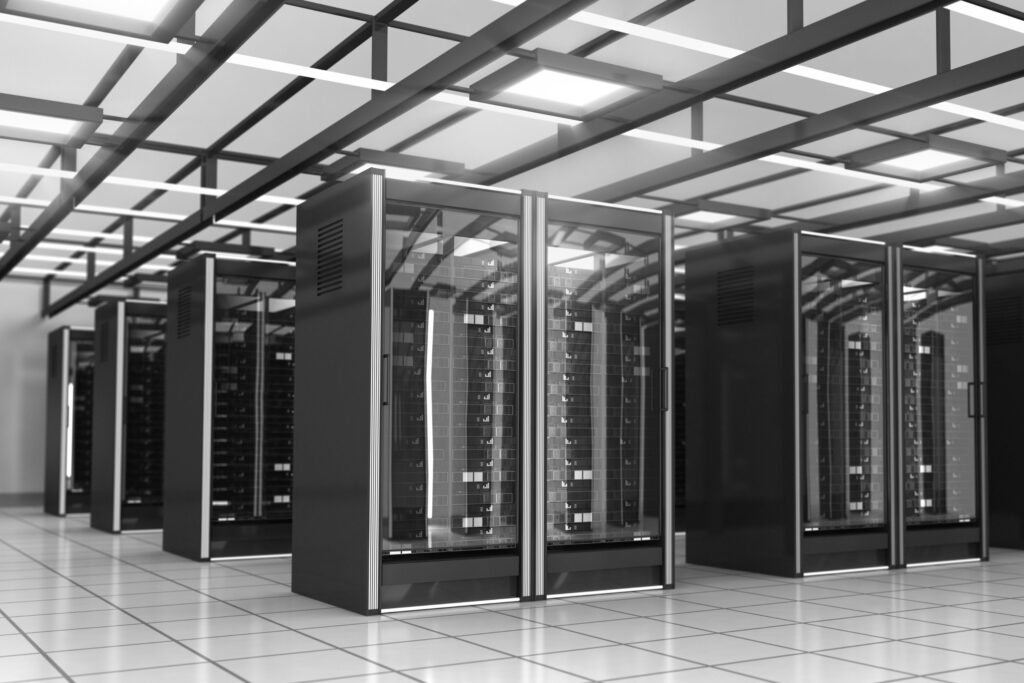 data center filled with servers